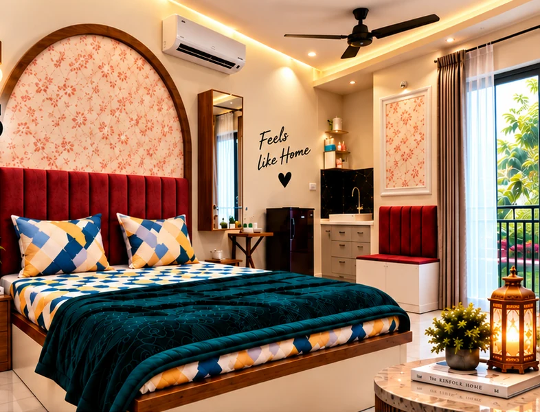 Room detail from the supplied Gudvela Jaipur design reference